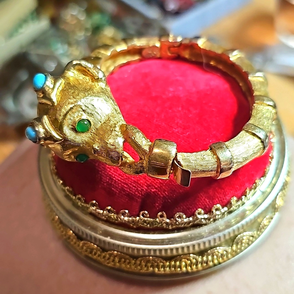 Cadoro Brushed Gold Monkey Bracelet